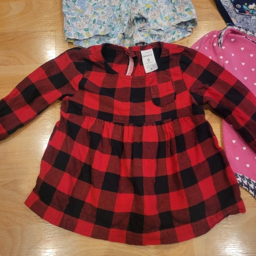 Carters 9 month baby girl clothing bundle
